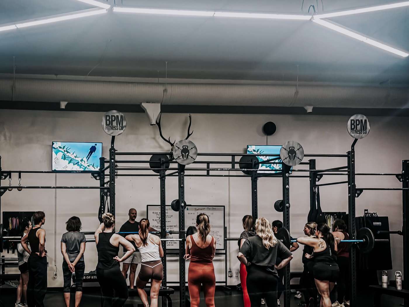 A class on the training floor