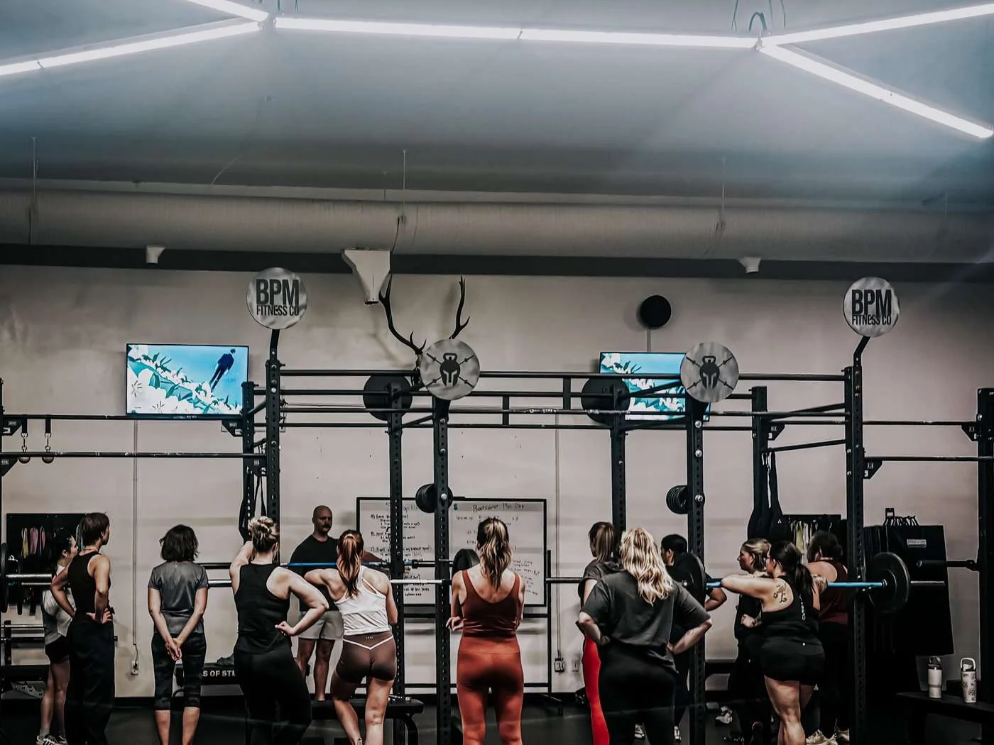 A class on the training floor