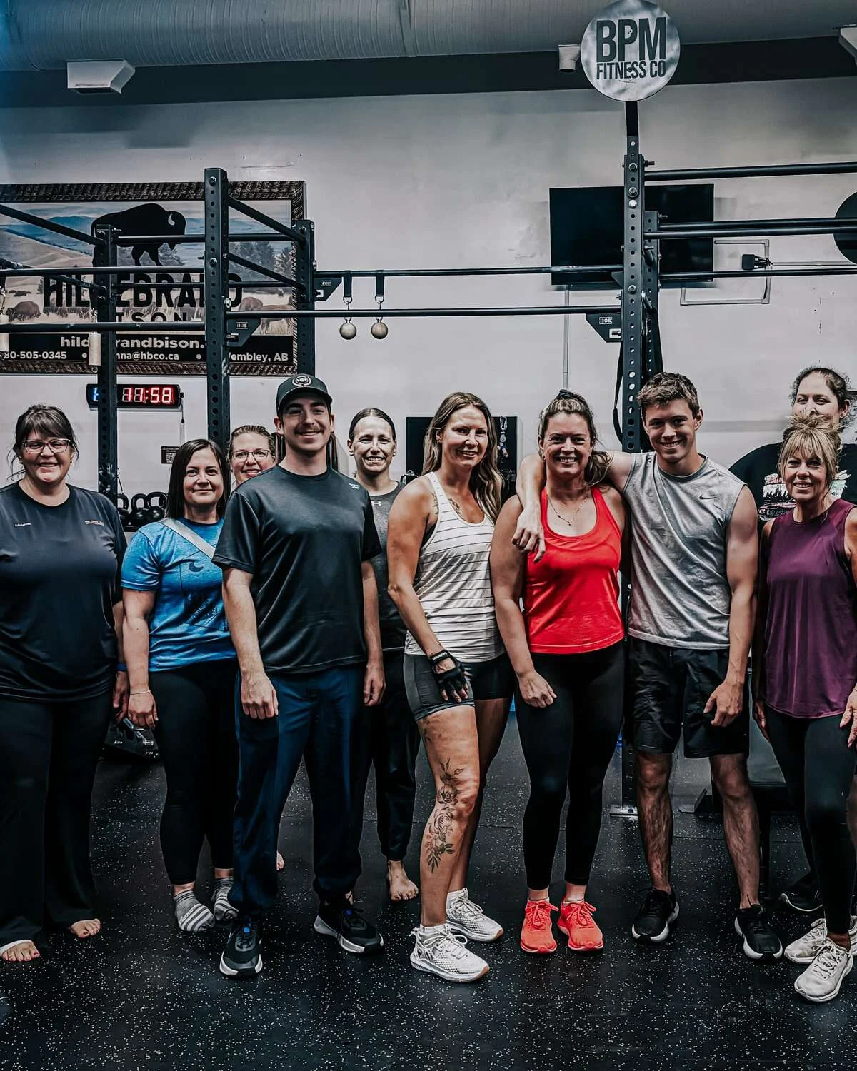 The BPM Fitness community after a class