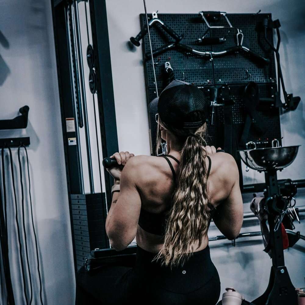 Grinding through a seated cable row
